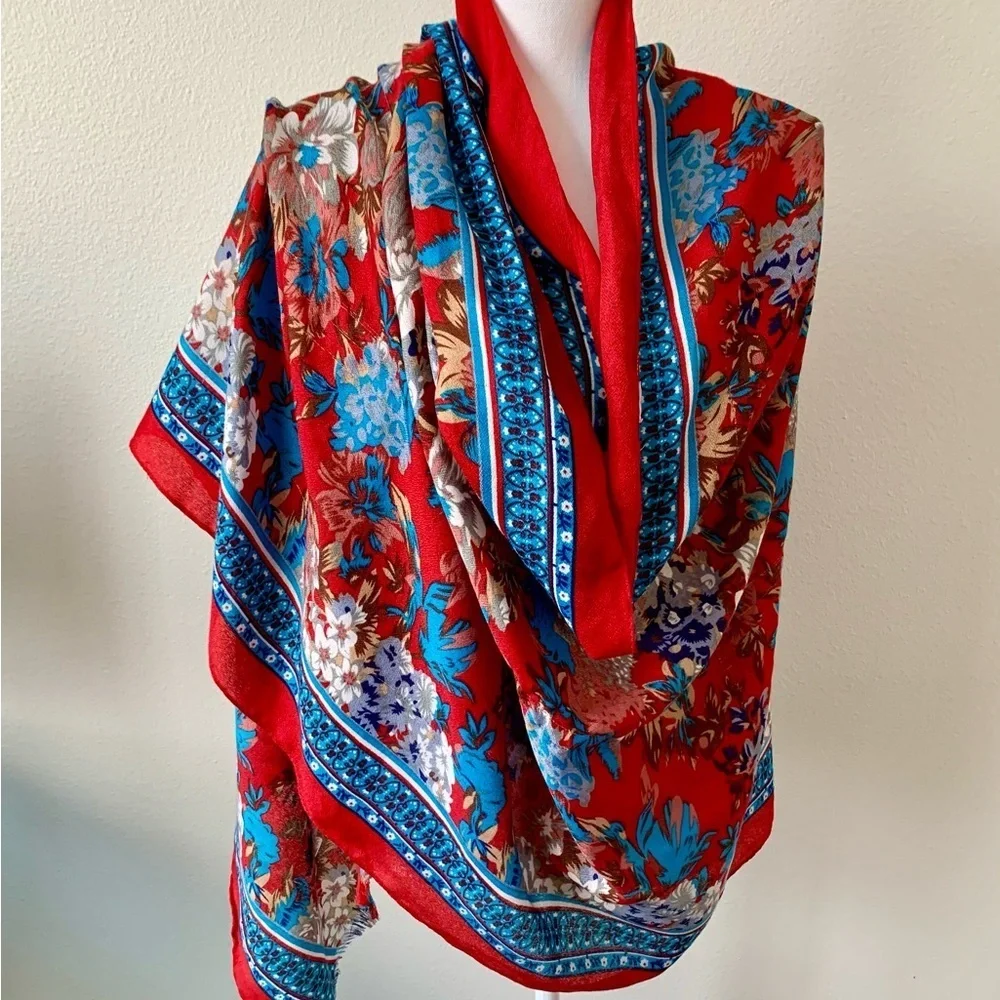 Colorful scarf 32/68 inches